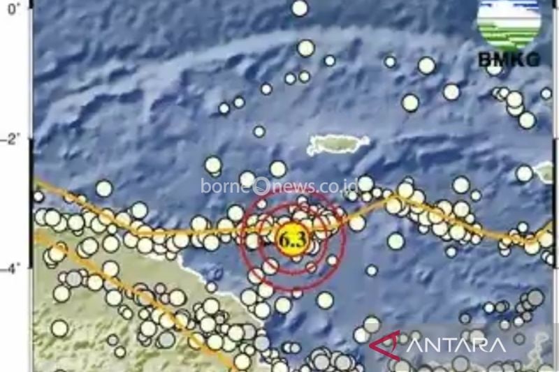 Gempa Magnitudo 6,3 Guncang Kabupaten Keerom Papua Malam Tadi