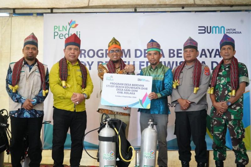PLN Dukung Pembangunan Desa Sani-Sani Melalui Program Berdaya