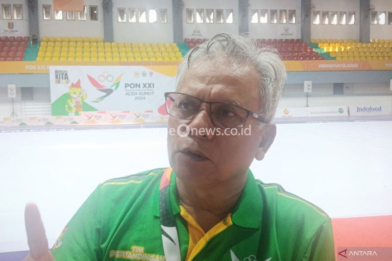 Technical Delegate Pengurus Besar Persatuan Drum Band Indonesia (PDBI) Fachrur Razi saat ditemui di GOR Futsal Dinas Pemuda dan Olahraga Sumatera Utara (Disporasu), Deli Serdang, Kamis (12/9/2024). ANTARA/Tri Meilani Ameliya