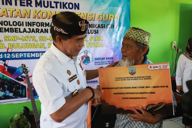 33 Kepala Keluarga di Pulau Bunyu Terima Listrik Gratis melalui BPBL