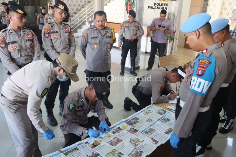 Polresta Palangka Raya Lakukan Tes Urine untuk Cegah Narkoba