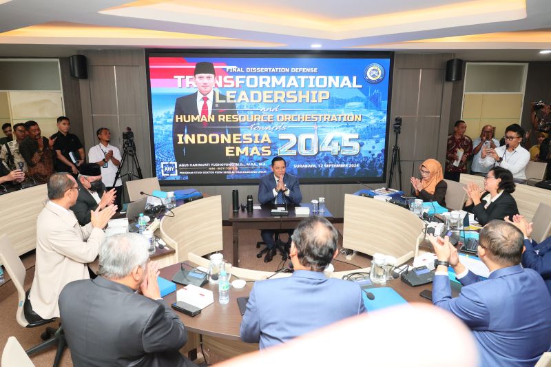 AHY Sukses Pertahankan Disertasi Doktoral di Universitas Airlangga