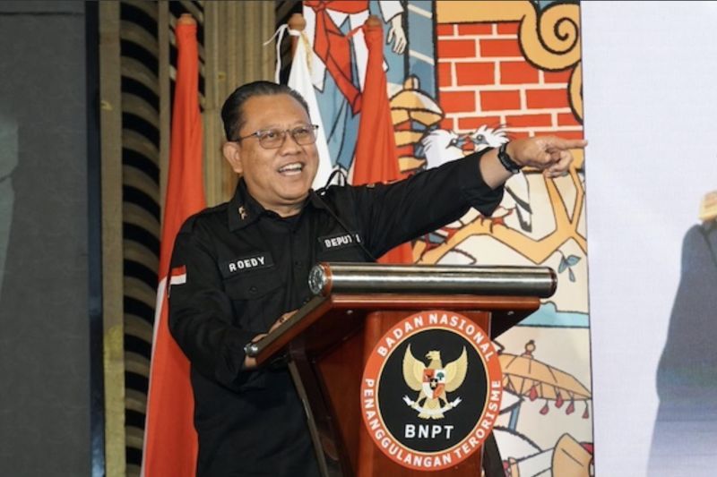 Deputi 1 Bidang Pencegahan, Perlindungan, dan Deradikalisasi BNPT Mayor Jenderal TNI Roedy Widodo. ANTARA/HO-BNPT