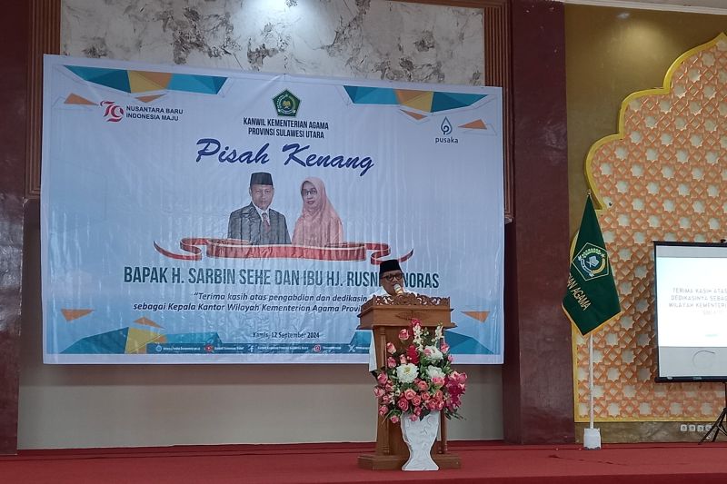Kepala Kantor Wilayah (Kakanwil) Kementerian Agama (Kemenag) Sulawesi Utara (Sulut) Ulyas Taha, di Manado, Kamis (12/9/2024). ANTARA/Nancy L Tigauw.