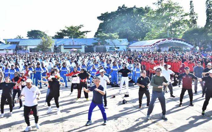 Pemkab Kapuas Gelar Senam Bersama Gubernur Kalteng