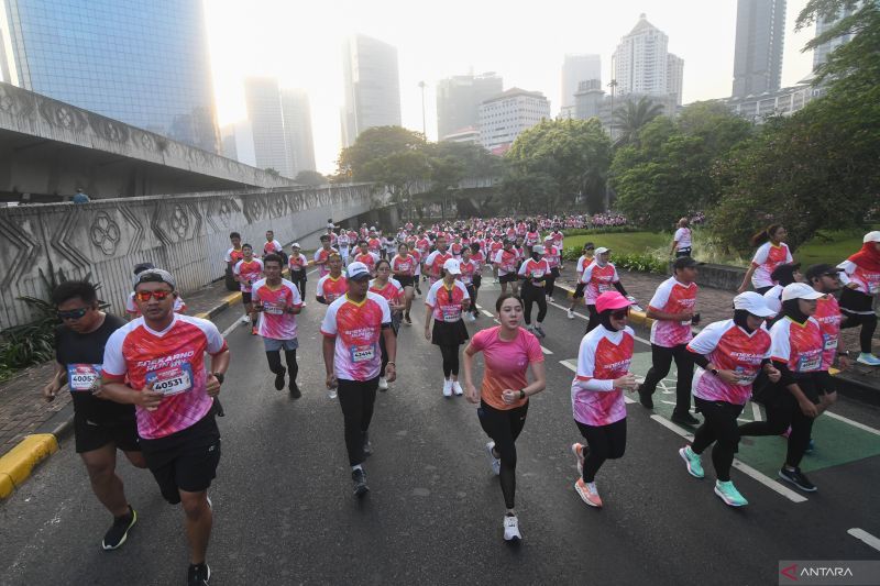 Arsip Foto - Kegiatan Soekarno Run 2024 di Simpan Susun Semanggi, Senayan, Jakarta, Minggu (18/8/2024). (ANTARA FOTO/Aditya Pradana Putra/Spt)