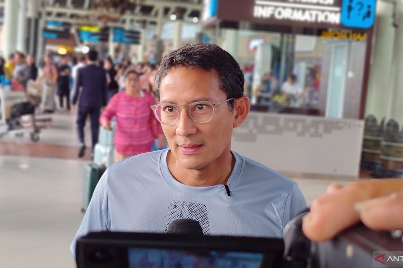 Tourism and Creative Economy Minister Sandiaga Salahuddin Uno. (ANTARA/Azmi Samsul Maarif)