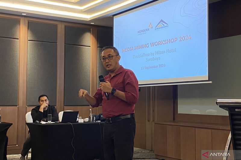 General manager, permitting and compliance, at PT Merdeka Copper Gold, Muhammad Toha. (ANTARA/Astrid Faidlatul Habibah)