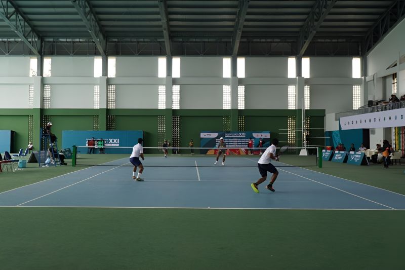 Atlet Ganda Soft Tenis Rebut Tiket Semifinal di PON XXI Aceh