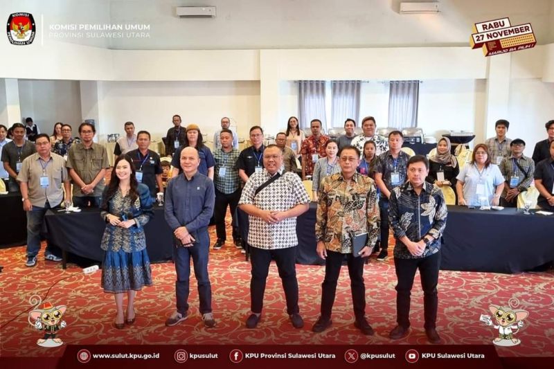 Workshop Peliputan Pemilu/Pilkada 2024 yang digelar Dewan Pers. ANTARA/HO-KPU SULUT