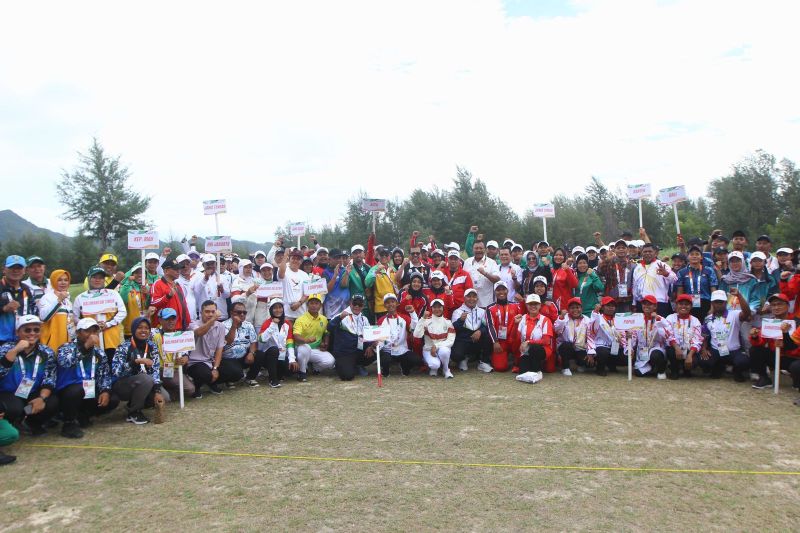 Para atlet woodball yang akan bertanding memperebutkan emas di ajang Pekan Olahraga Nasional (PON) XXI Aceh-Sumut 2024. (ANTARA/HO-Panitia Woodball PON XXI Aceh-Sumut 2024.)