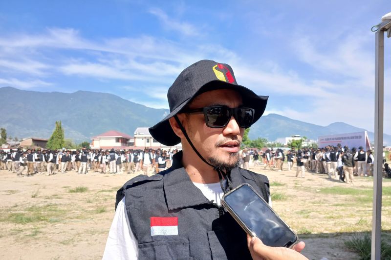 Ketua Badan Pengawas Pemilihan Umum (Bawaslu) Kabupaten Donggala Abdul Salim usai mengikuti apel siaga pengawasan oleh Bawaslu Sulteng di Kota Palu, Sabtu (14/9/2024). ANTARA/Moh Salam