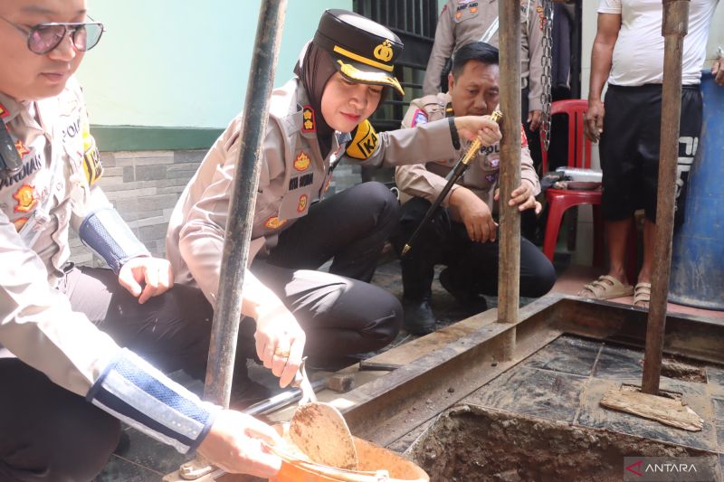 Polres Sukabumi Kota Bangun Sumur Bor untuk Antisipasi Krisis Air Bersih