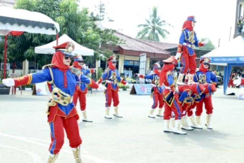 Polres HSU Gelar Lomba Senam Kreasi untuk Edukasi Lalu Lintas