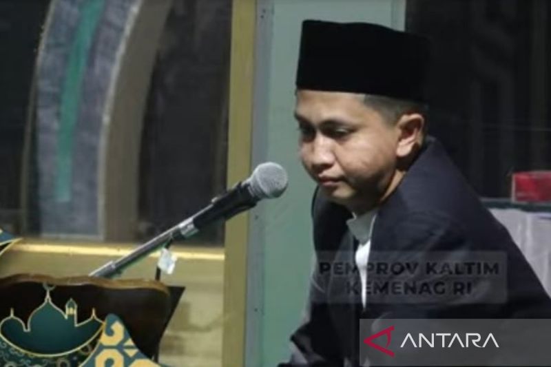 Salah satu peserta kafilah Kalsel saat tampil di MTQ Nasional ke-30 tahun 2024 di Provinsi Kalimantan Timur (Kaltim). ANTARA/HO-Kemenag Kalsel