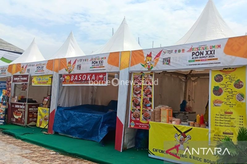 Stan Kuliner PON XXI Aceh-Sumut Raup Omzet Hingga Rp15 Juta Per Hari