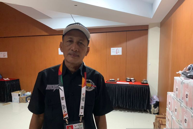 Ketua Umum Tarung Derajat Aceh Muhammad Alfatah di Bale Meuseuraya Aceh (BMA) saat technical meeting PON XXI Aceh-Sumut di Banda Aceh, Minggu.