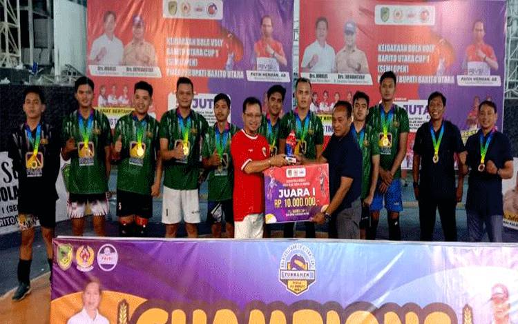Bhayangkara dan Putri BKS Benangin Juarai Turnamen Voli Pj Bupati Barito Utara Cup I 2024
