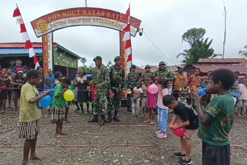 Dukungan Sarana Ibadah Satgas TNI AD untuk Gereja di Kenyam