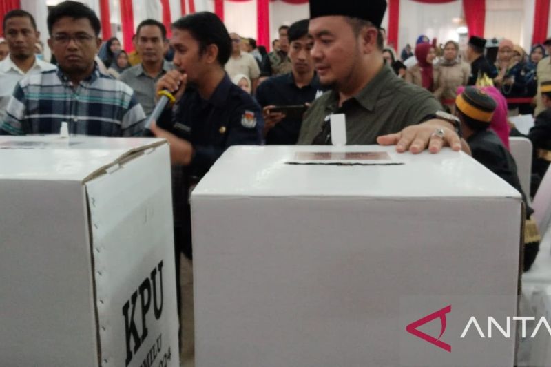Simulasi Pemungutan Suara Calon Tunggal Pilkada 2024 di Bangka