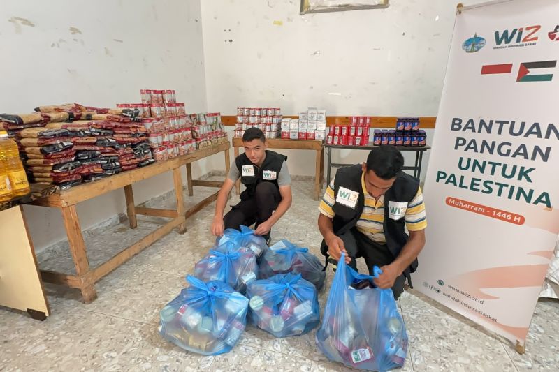 Ilustrqsi - Bantuan yang disiapkan untuk warga Gaza, Palestina oleh Perkumpulan Organisasi Zakat di Indonesia. ANTARA/HO-Humas WIZ.
