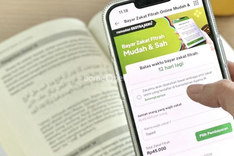 Ilustrasi gambar pembayaran zakat melalui Tokopedia. (ANTARA/ Ho. Tokopedia)