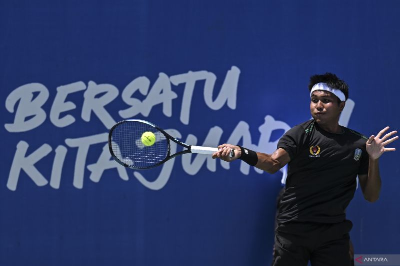Pertandingan Tenis PON XXI Terancam Tunda Akibat Cuaca Buruk