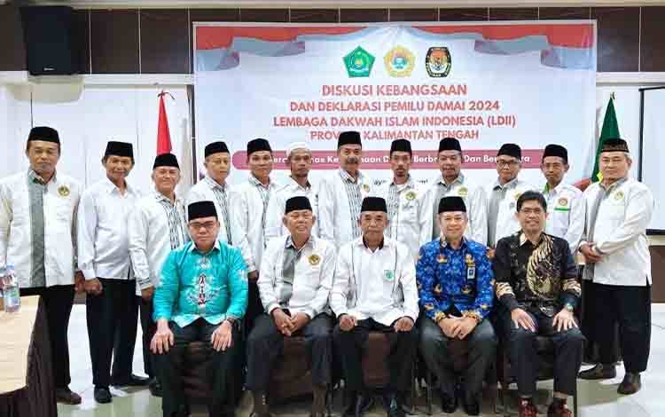LDII Kalteng Laksanakan Diskusi Kebangsaan dan Deklarasi Pemilu Damai 2024