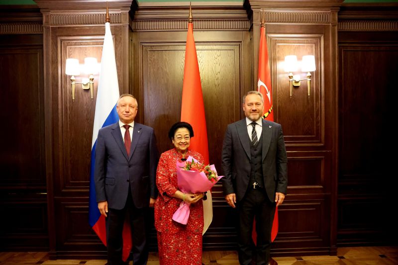 Megawati Soekarnoputri Bertemu Pemimpin St. Petersburg, Perkuat Hubungan Indonesia-Rusia