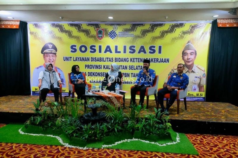 Dinas Tenaga Kerja dan Transmigrasi Provinsi Kalimantan Selatan menggelar pembinaan dan sosialisasi pelaku usaha bagi penyandang disabilitas di Banjarmasin, Selasa (17/9/2024). (ANTARA/HO-Pemprov Kalsel)