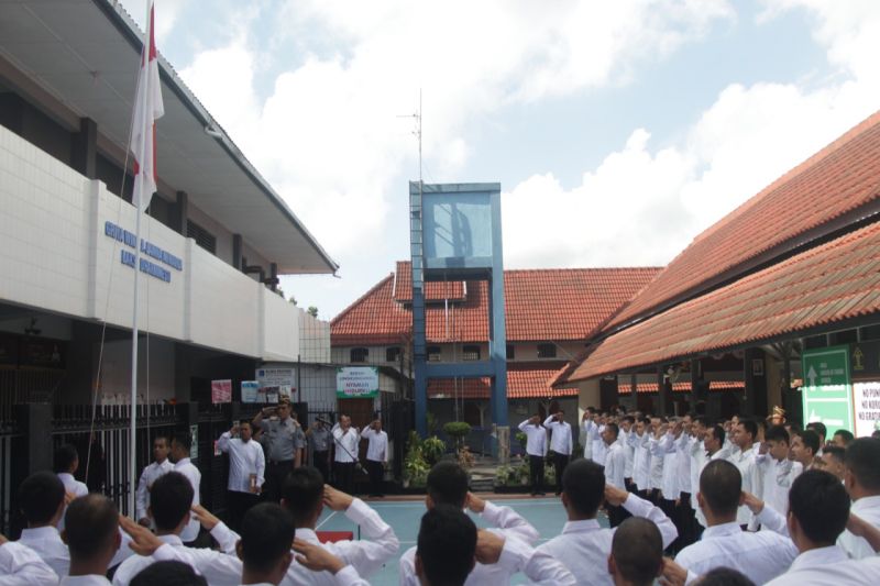 Upacara Bela Negara di Rutan Wates Tingkatkan Nasionalisme Warga Binaan