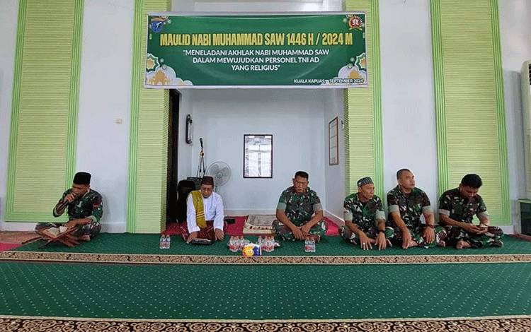 Kodim 1011 Kuala Kapuas Peringati Maulid Nabi Muhammad