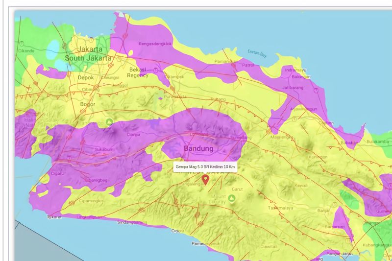 Sembilan Orang Luka Ringan Akibat Gempa di Kabupaten Bandung