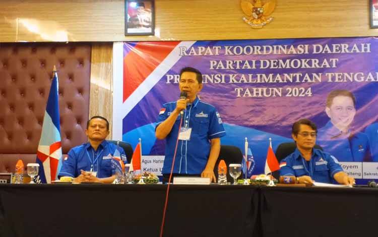 Demokrat Kalteng Gelar Rakorda, Tekankan Soliditas dan Dukungan Penuh untuk Kader di Pilkada 2024