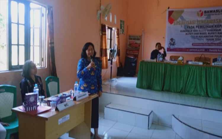 Hadiri Sosialisasi Pengawasan Partisipatif, Ini Pesan Camat Pulau Petak