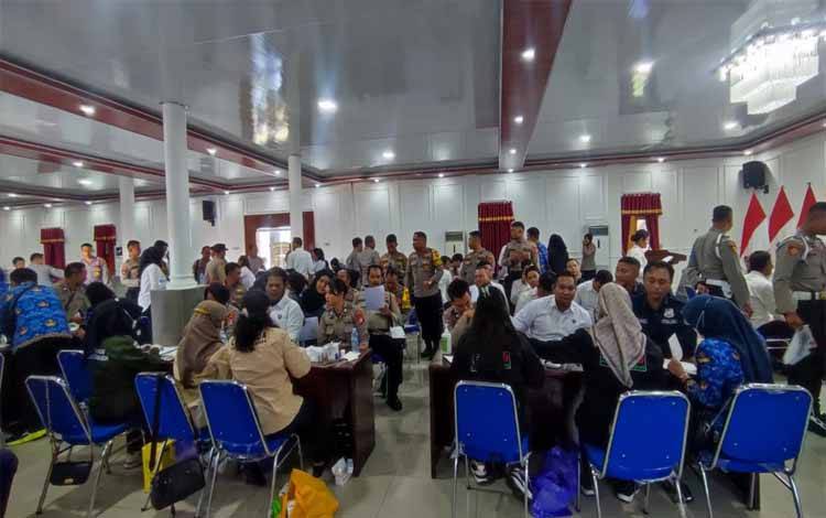 Jelang Pilkada 2024, Personil Polres Kapuas Jalani Pemeriksaan Kesehatan