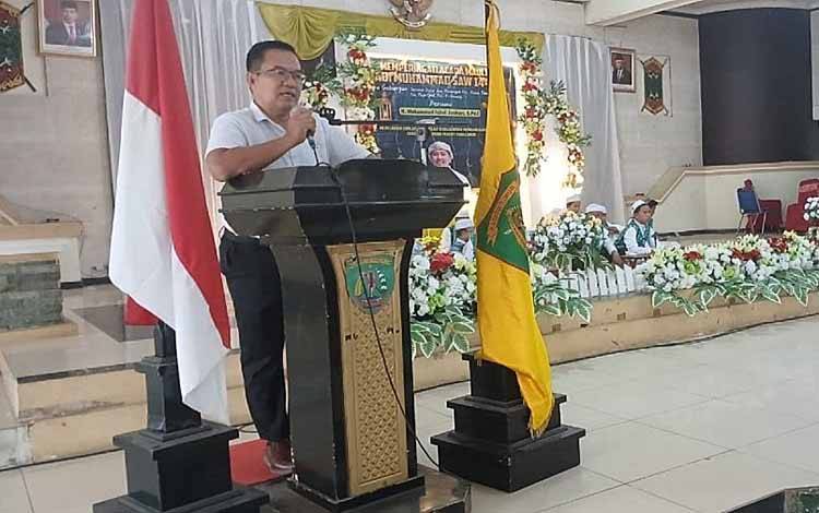 Asisten I Sekda Barito Timur Buka Peringatan Maulid Gabungan Guru PAI