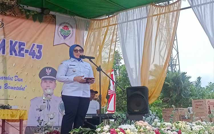 Pj Bupati Pulang Pisau Harapkan Ini di HUT Desa Kantan Dalam ke 43