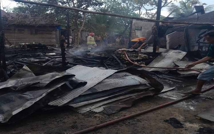 Satu Rumah Hangus Terbakar di Kotim
