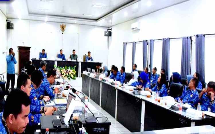 Pemkab Barito Utara Bersama KPK RI Rakor Pemberantasan Korupsi