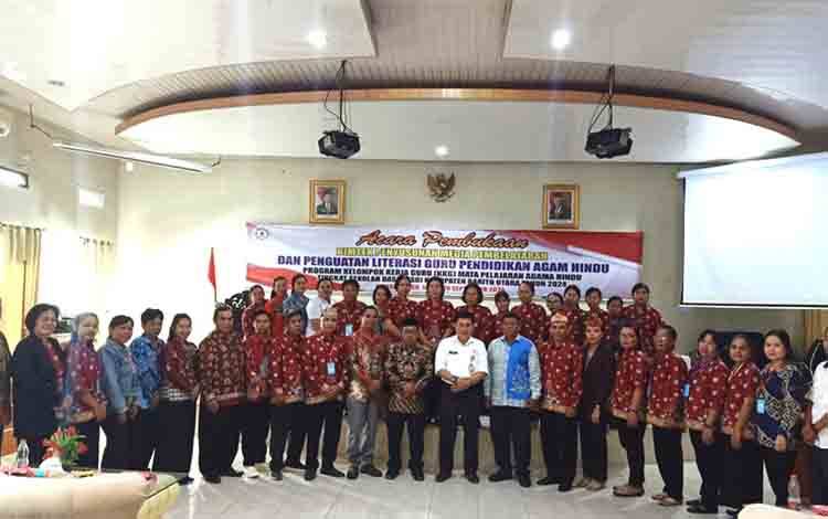 Pokja Mata Pelajaran Agama Hindu Barito Utara Gelar Bimtek Penyusunan Media pembelajaran