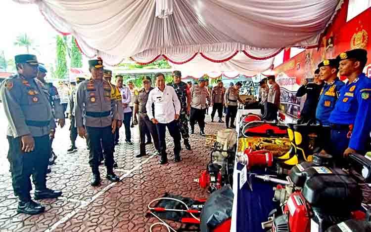 Pj Bupati Sambut Kunjungan Kerja Wakapolda Kalteng di Barito Utara