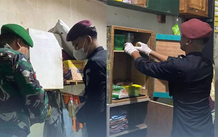 Razia gabungan sasar kamar hunian WBP Rutan Kelas IIB Kuala Kapuas. (FOTO: IST)