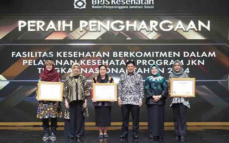 Faskes Palangka Raya menjadi salah satu peraih penghargaan dari BPJS Kesehatan.(FOTO: Istimewa)