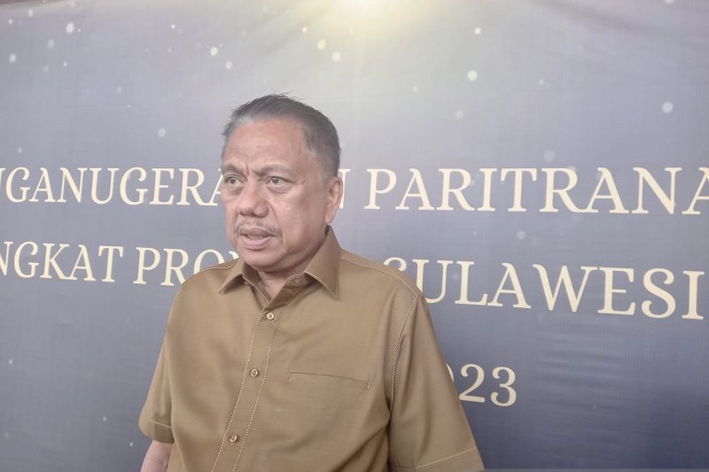 Gubernur Sulawesi Utara (Sulut) Olly Dondokambey, di Manado, Kamis (19/9/2024). ANTARA/Nancy L Tigauw