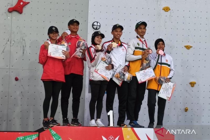 Jawa Tengah Raih Emas Terakhir di PON XXI Panjat Tebing