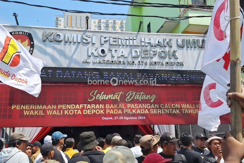 Kantor KPU Kota Depok Jawa Barat (ANTARA/Foto: Feru Lantara)