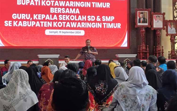 Bupati Kotim Berupaya Penuhi Kebutuhan Guru PJOK dan Bahasa Inggris di SD