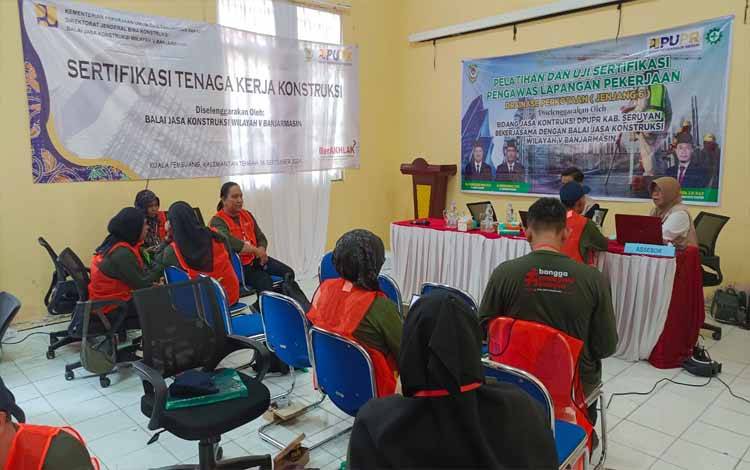 Dinas PUPR Seruyan Gelar Pelatihan dan Uji Sertifikasi Pengawas Lapangan Pekerjaan Drainase