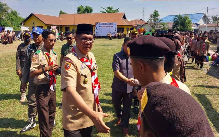 Pj Bupati Kapuas Resmi Buka Tingang Menteng Scout Camp I 2024